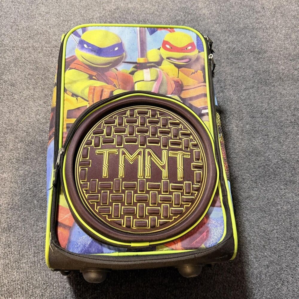 Nickelodeon TMNT 19 In Kids Rolling Luggage Multicolor Soft Case Boys Travel